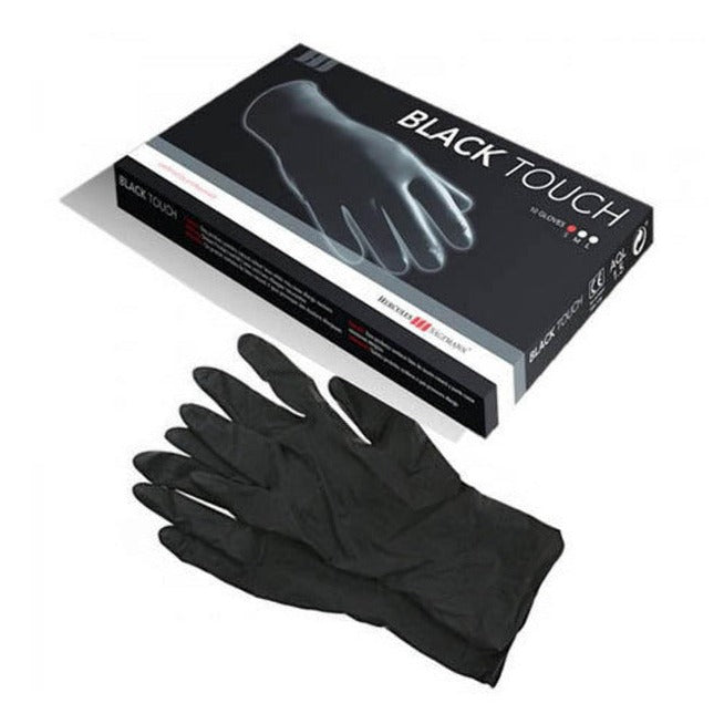 Black Touch Reusable Latex Gloves [10]