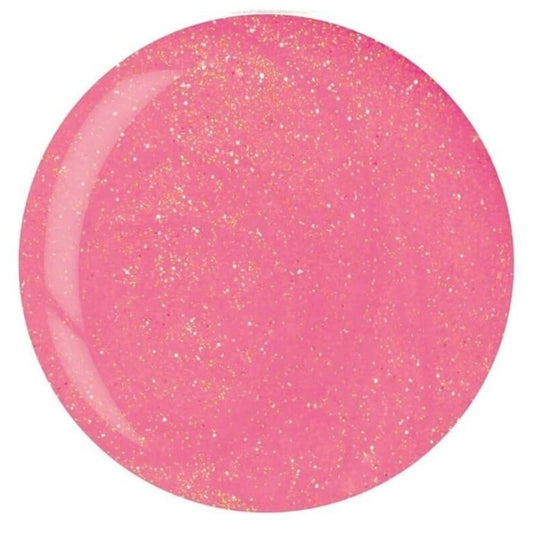 Cuccio Powder Polish Dip 14g - Bright Pink with Gold Mica