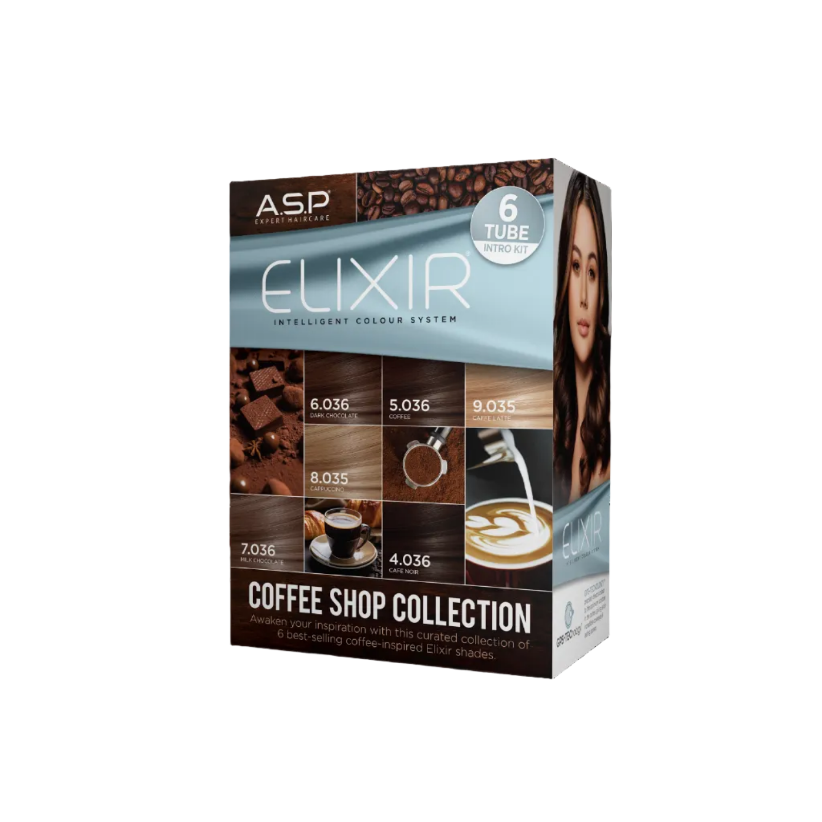 ASP Elixir Coffee Shop Collection packaging on a white background