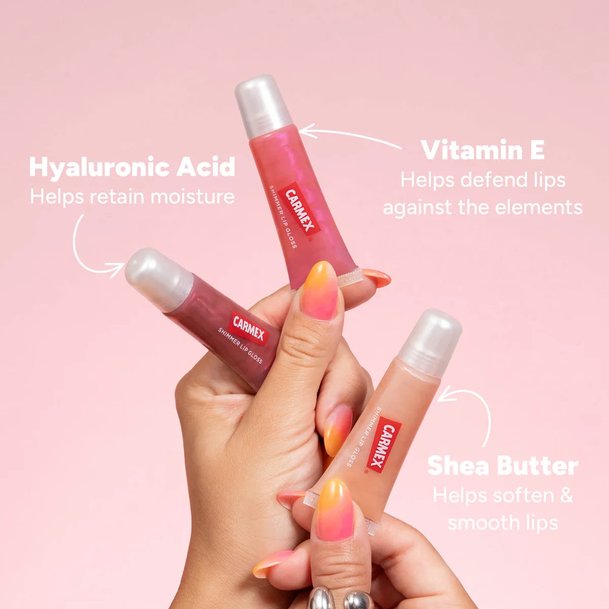 Carmex Raspberry Lip Gloss with Shimmer 10g