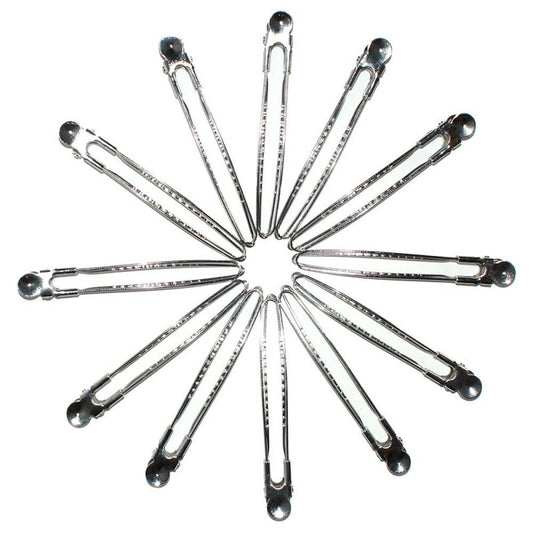 Hair Tools Silver Carnaby Control Clips [12]