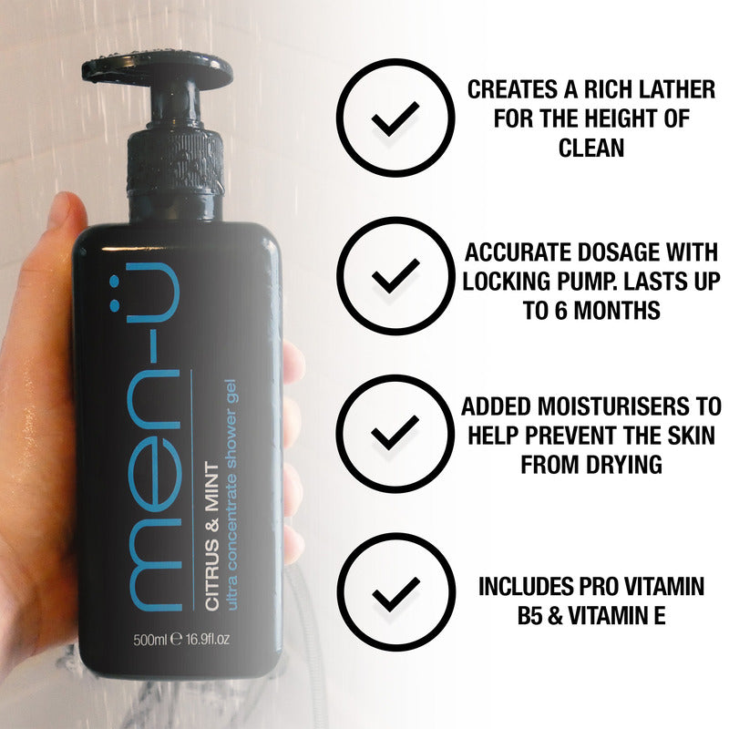 Men-U Citrus & Mint Shower Gel 500ml