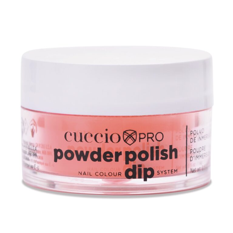 Cuccio Powder Polish Dip 14g - Coral with Peach Undertones