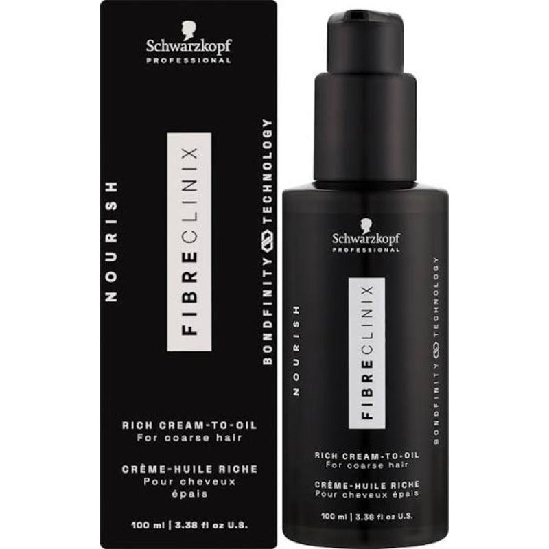 Schwarzkopf Fibre Clinix Nourish Rich Cream-To-Oil 100ml for Coarse Hair