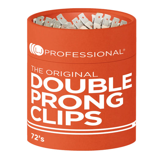 LJ Professional Double Prong Curl Clips [72]