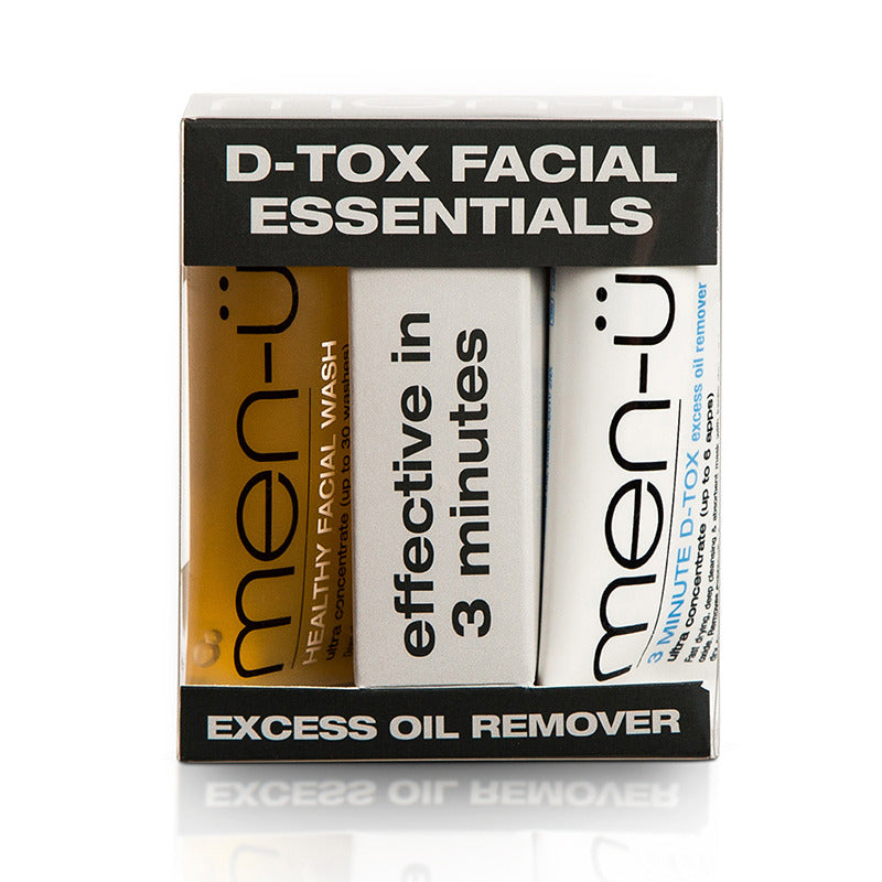 Men-U 3 Minute D-TOX Facial Essentials Kit