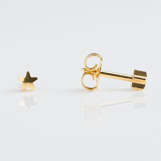 Studex - Single Gold Star Earrings