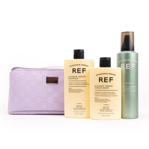 REF Stockholm Ultimate Repair Christmas Lilac Gift Bag