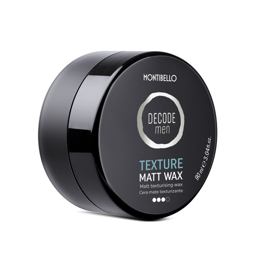 Montibello Decode Texture Men Matt Wax 90ml – Matte Texturising Wax with Strong Hold