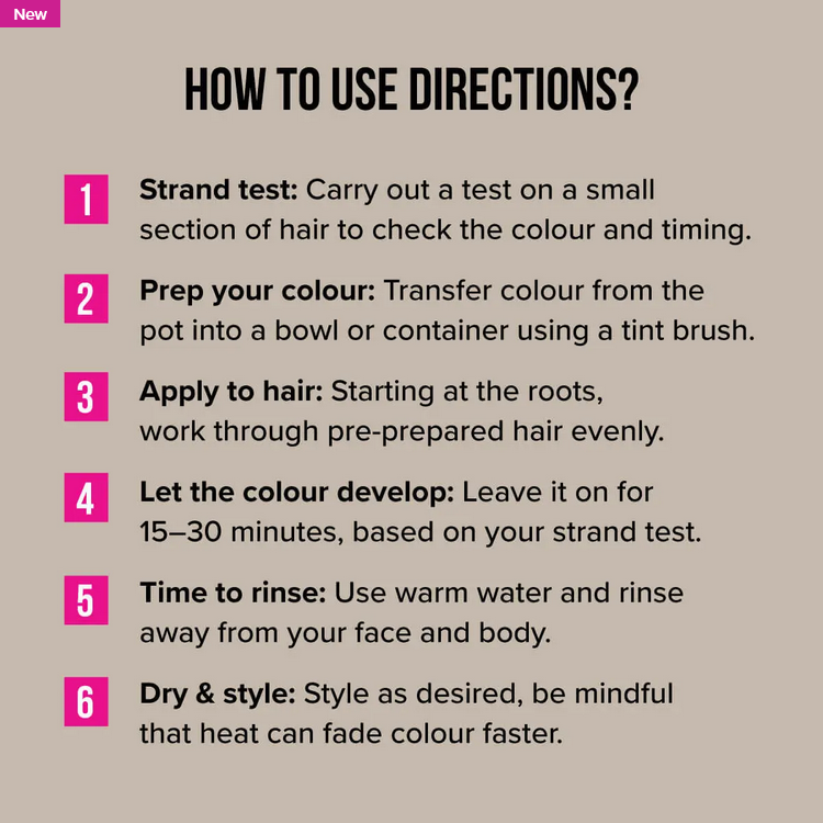 Directions Semi Permanent Hair Colour