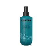 A 250ml bottle of Osmo Deep Moisture Dual Action Repair hair care spray, featuring a teal-green bottle body, black spray nozzle, and white text on a plain white background.