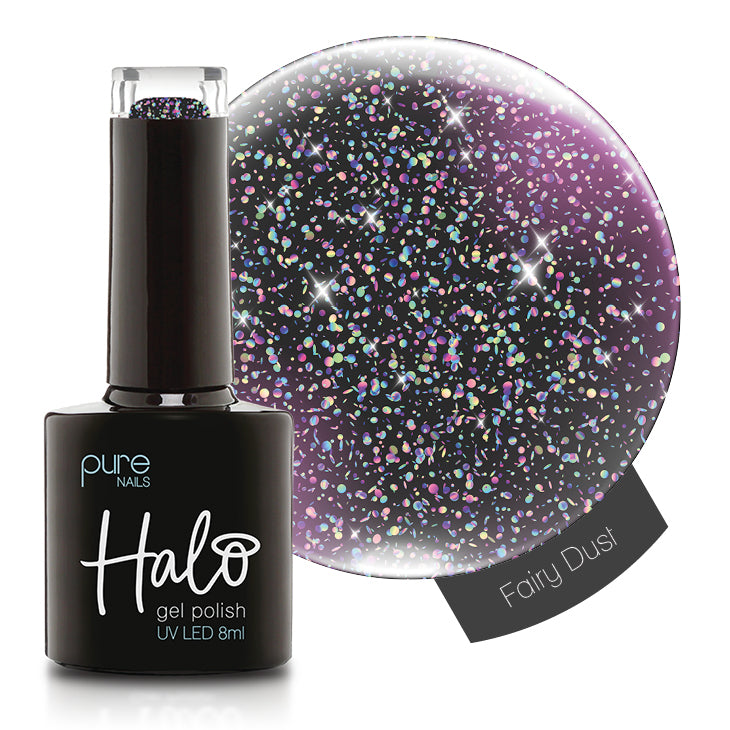 Halo Gel Polish 8ml - Fairy Dust Glitter Top Coat