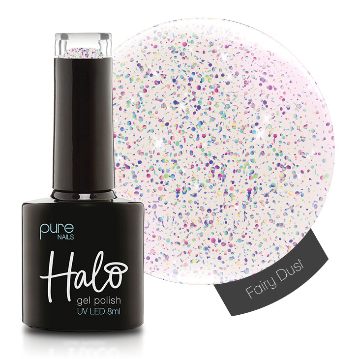 Halo Gel Polish 8ml - Fairy Dust Glitter Top Coat