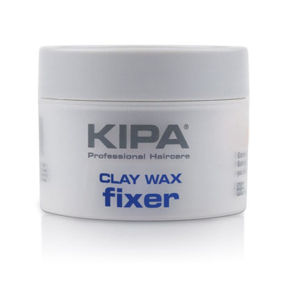 A container of KIPA Fixer Clay Wax with the brand's logo and product name visible on the label.