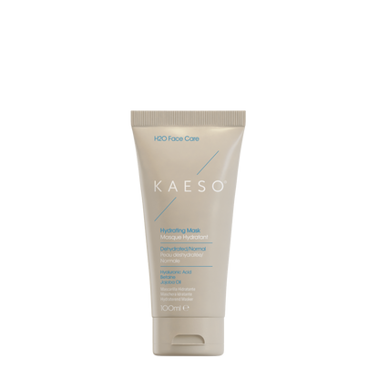 KAESO IHO Face Care Hydrating Mask in a 100ml squeeze tube, featuring a light beige design with white and blue text, set against a plain white background.