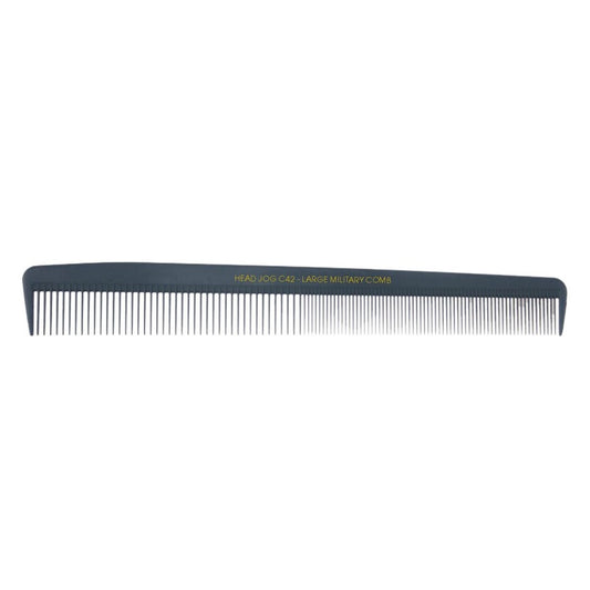 Head Jog C42 Carbon Fibre Large Military Comb