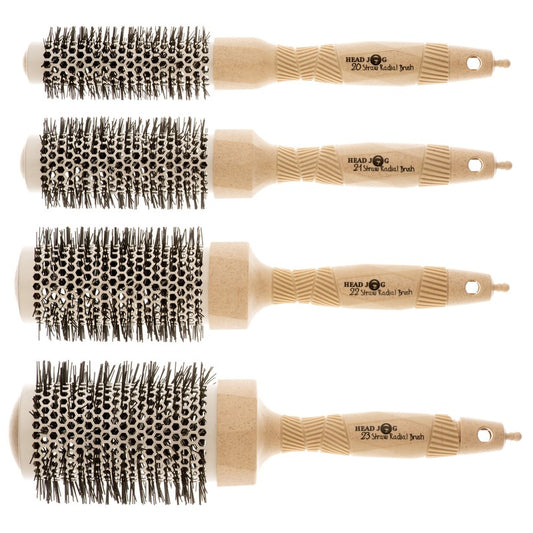 Head Jog Straw Radial Brush