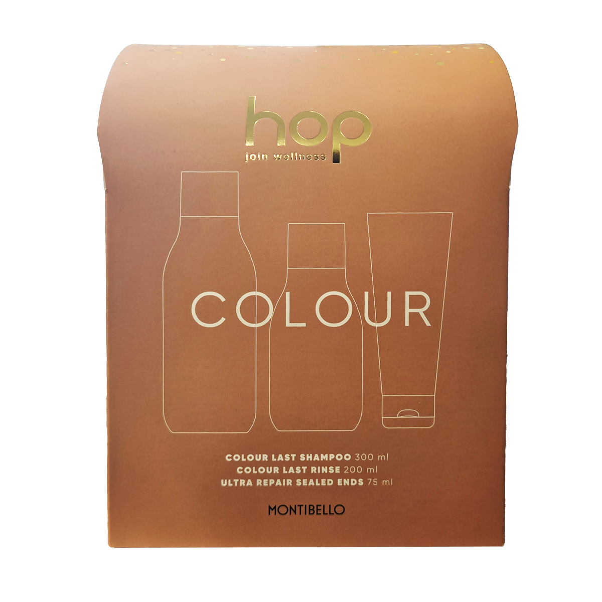 Montibello HOP Colour Last Christmas Box - Shampoo, Rinse & Sealed Ends Trio