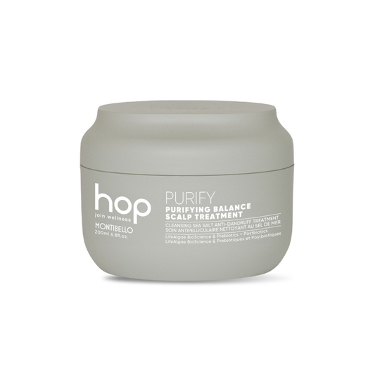 Montibello HOP Purifying Balance Scalp Treatment 200ml – Exfoliating Detox with Sea Salt