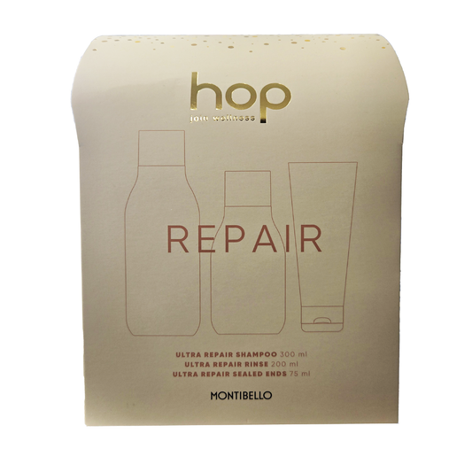 Montibello HOP Ultra Repair Christmas Box - Shampoo, Rinse & Sealed Ends Trio
