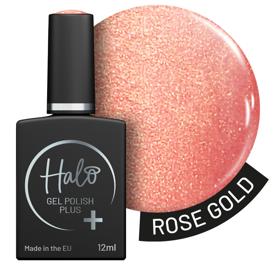 Halo Gel Polish Plus + 12ml - Rose Gold