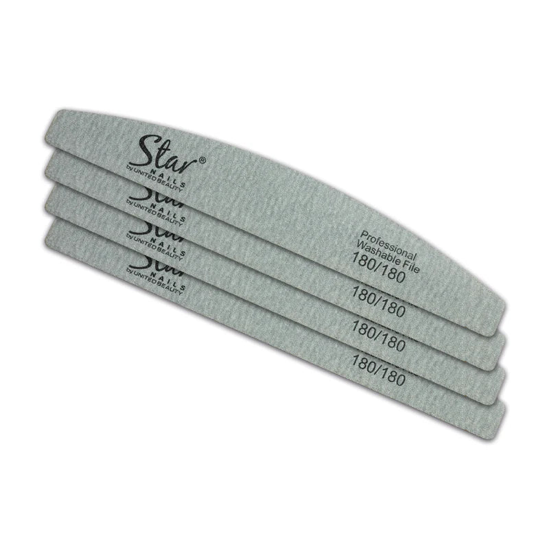 Star Nails - Half Moon File 180/180 4pk