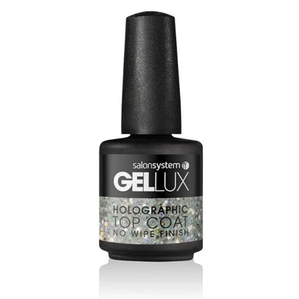 Gellux Gel Polish - No Wipe Holographic Top Coat