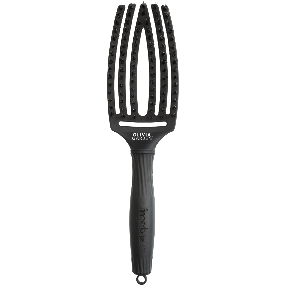 Olivia Garden Fingerbrush Boar & Nylon – Black