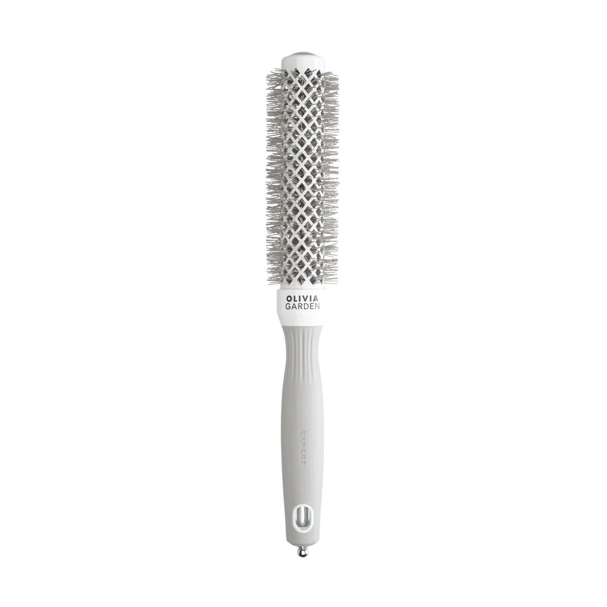 Olivia Garden Expert Blowout Speed Brush – Wavy Bristles White & Grey