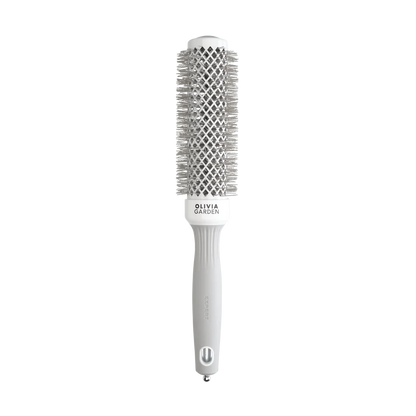 Olivia Garden Expert Blowout Speed Brush – Wavy Bristles White & Grey