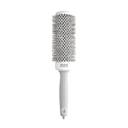 Olivia Garden Expert Blowout Speed Brush – Wavy Bristles White & Grey