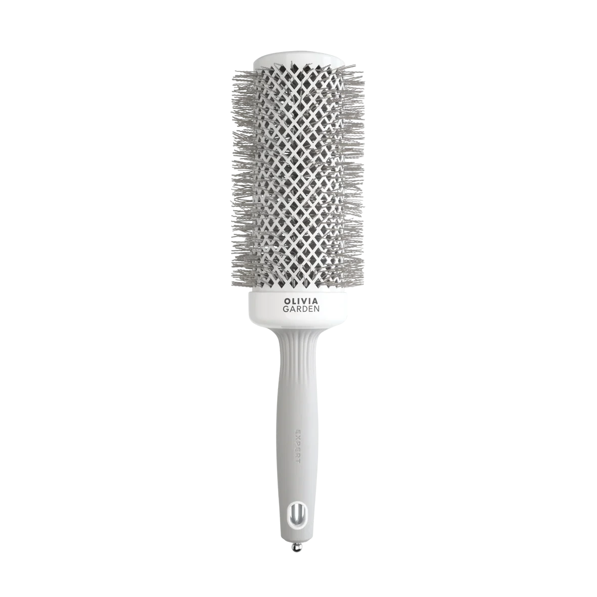 Olivia Garden Expert Blowout Speed Brush – Wavy Bristles White & Grey