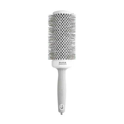 Olivia Garden Expert Blowout Speed Brush – Wavy Bristles White & Grey