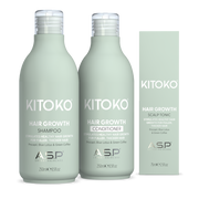KITOKO hair growth shampoo and conditioner set with a box on a white background