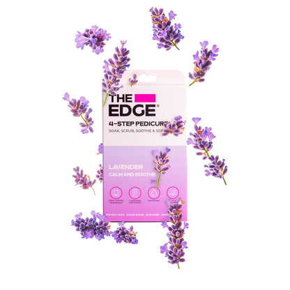 The Edge Nails - 4 Step Pedicure Kit - Lavender - Calm and Soothe