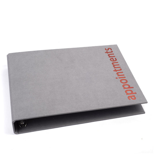 Agenda Appointment Binder - 6 Column Grey