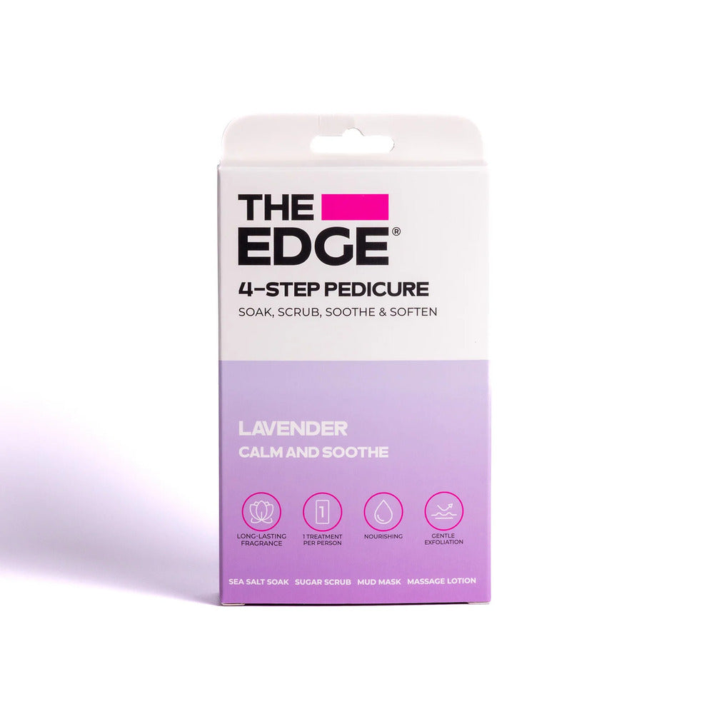 The Edge Nails - 4 Step Pedicure Kit - Lavender - Calm and Soothe
