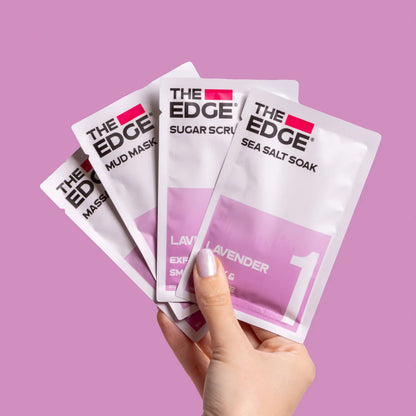 The Edge Nails - 4 Step Pedicure Kit - Lavender - Calm and Soothe