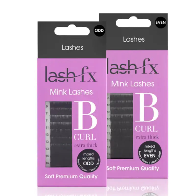 Lash FX Mink Lashes B Curl Assorted