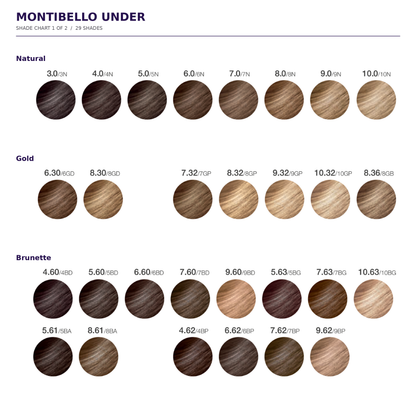 Montibello UNDER Hair Color 60g – Professional Permanent Hair Colour