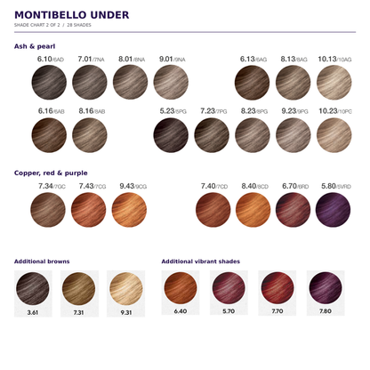 Montibello UNDER Hair Color 60g – Professional Permanent Hair Colour