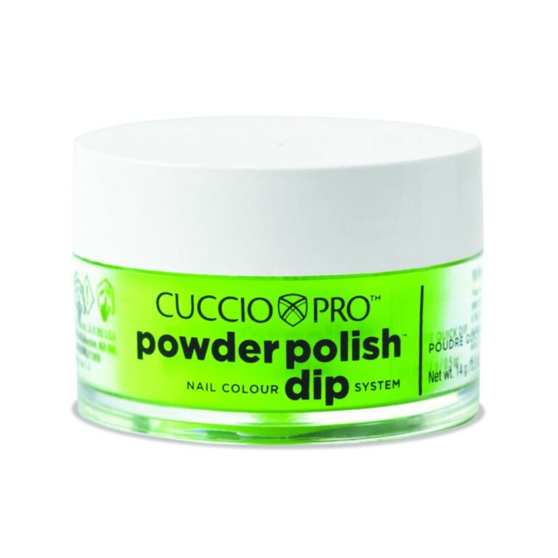 Cuccio Powder Polish Dip 14g - Neon Green