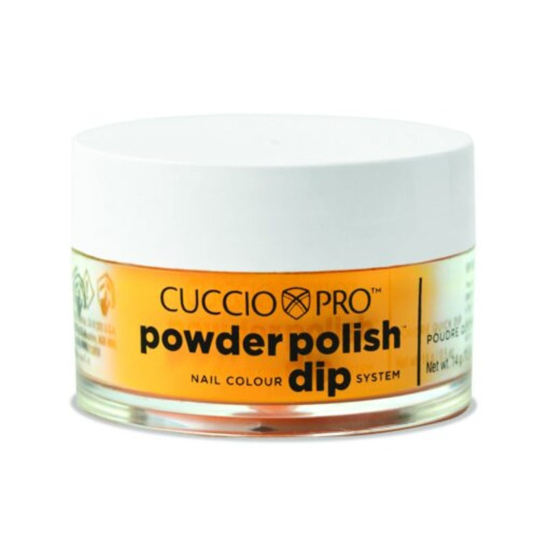 Cuccio Powder Polish Dip 14g - Neon Tangerine