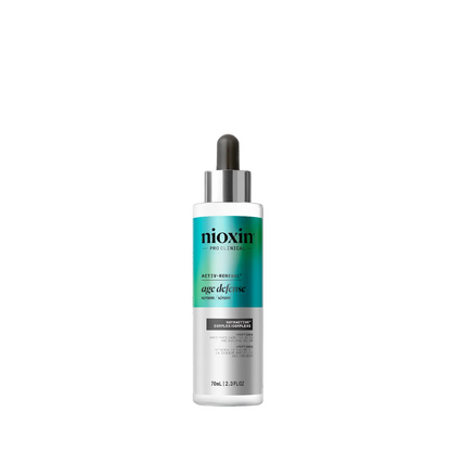 Nioxin Age defence Serum bottle on plain background