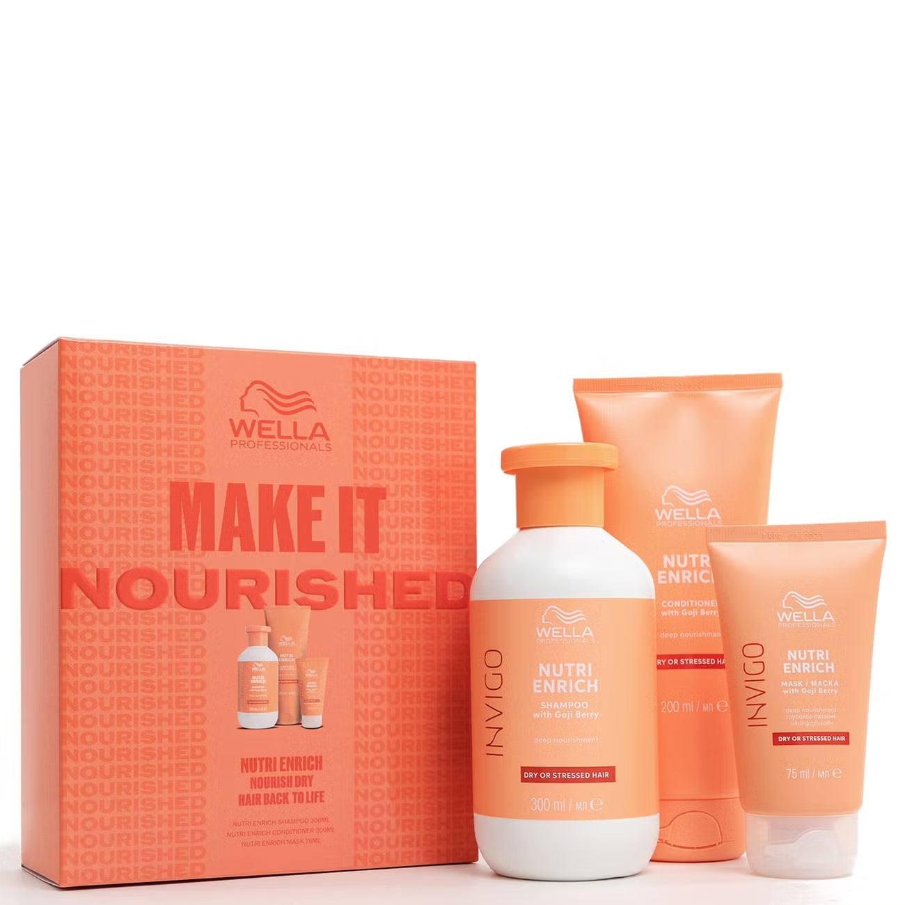 Wella - Make It Nourished Gift Set - Shampoo, Conditioner & Mask