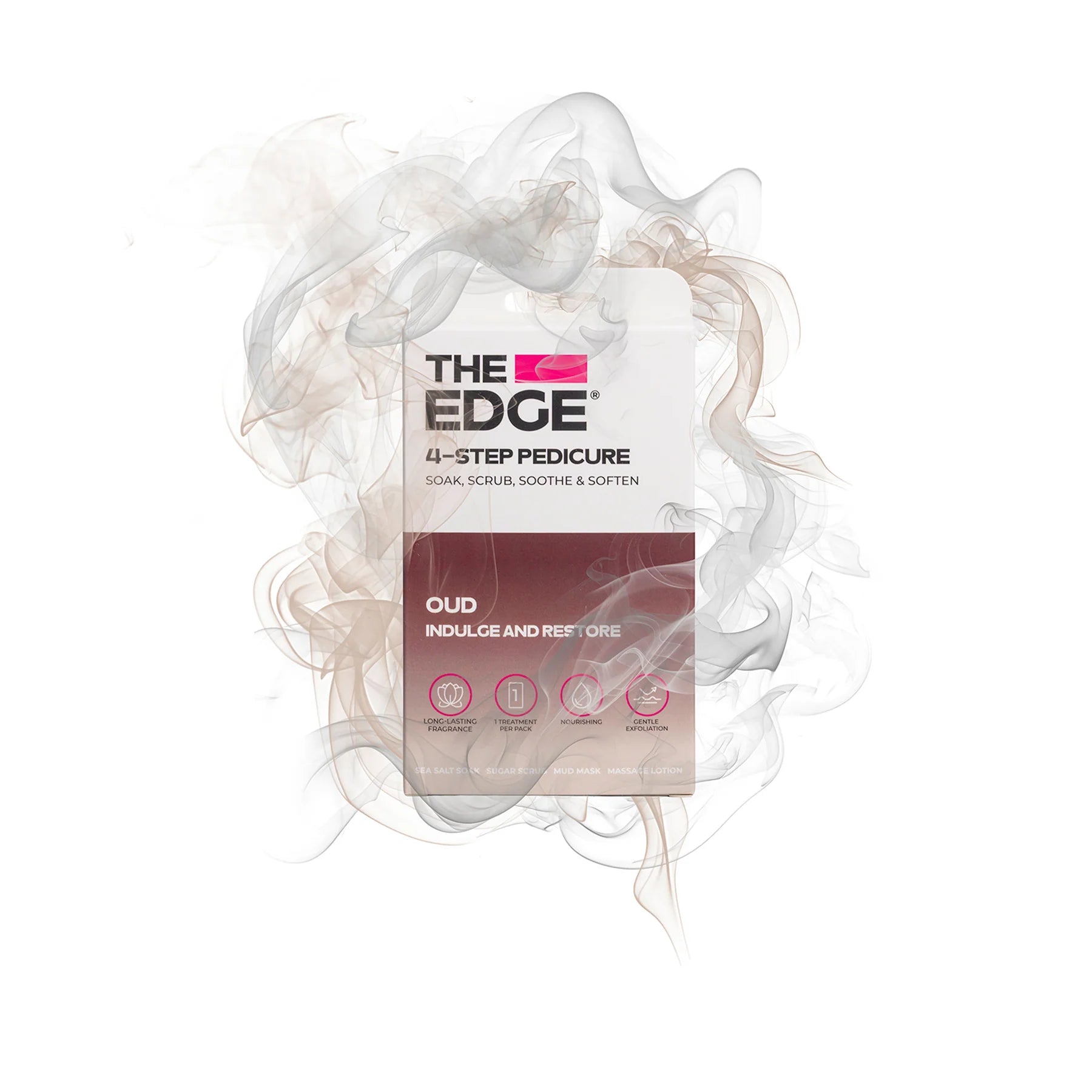 The Edge Nails - 4 Step Pedicure Kit - Oud - Soften and Nourish