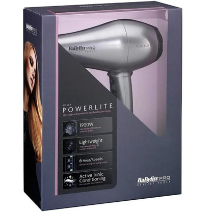 Babyliss - Silver Powerlite Hairdryer