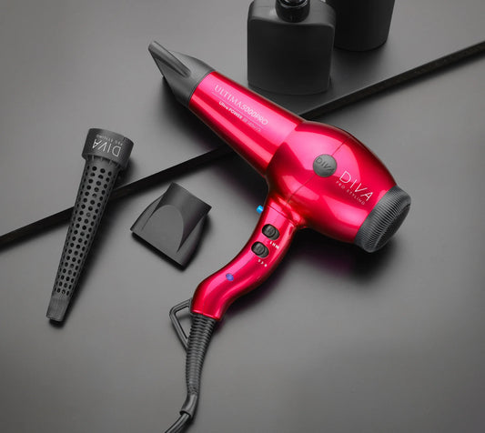 Diva - Ultima 500 Red Hairdryer With Wand