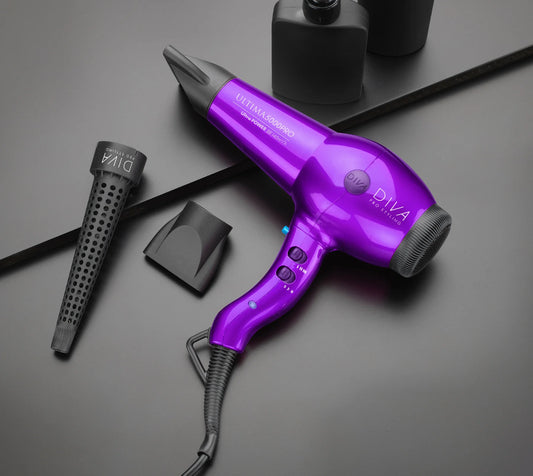 Diva - Ultima 5000 Purple Hairdryer With Wand