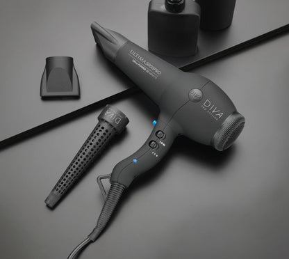 Diva - Ultima 5000 Black Hairdryer With Wand